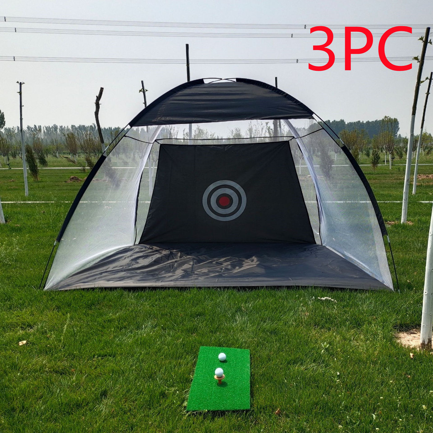 Golf Practice Net Tent Golf Hitting Cage Garden Grassland Practice Tent Golf Training Equipment Mesh Outdoor