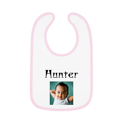 Baby Contrast Trim Jersey Bib