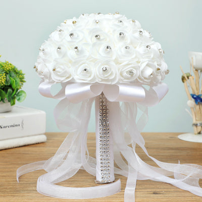 Artificial Wedding Bouquets Hand Made Rose Flower