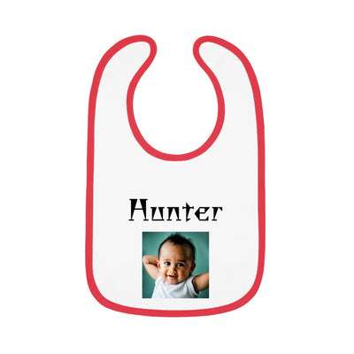 Baby Contrast Trim Jersey Bib