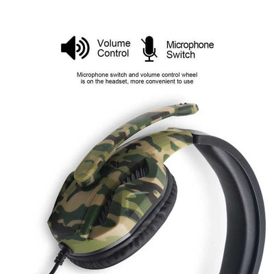 Camouflage gaming headset