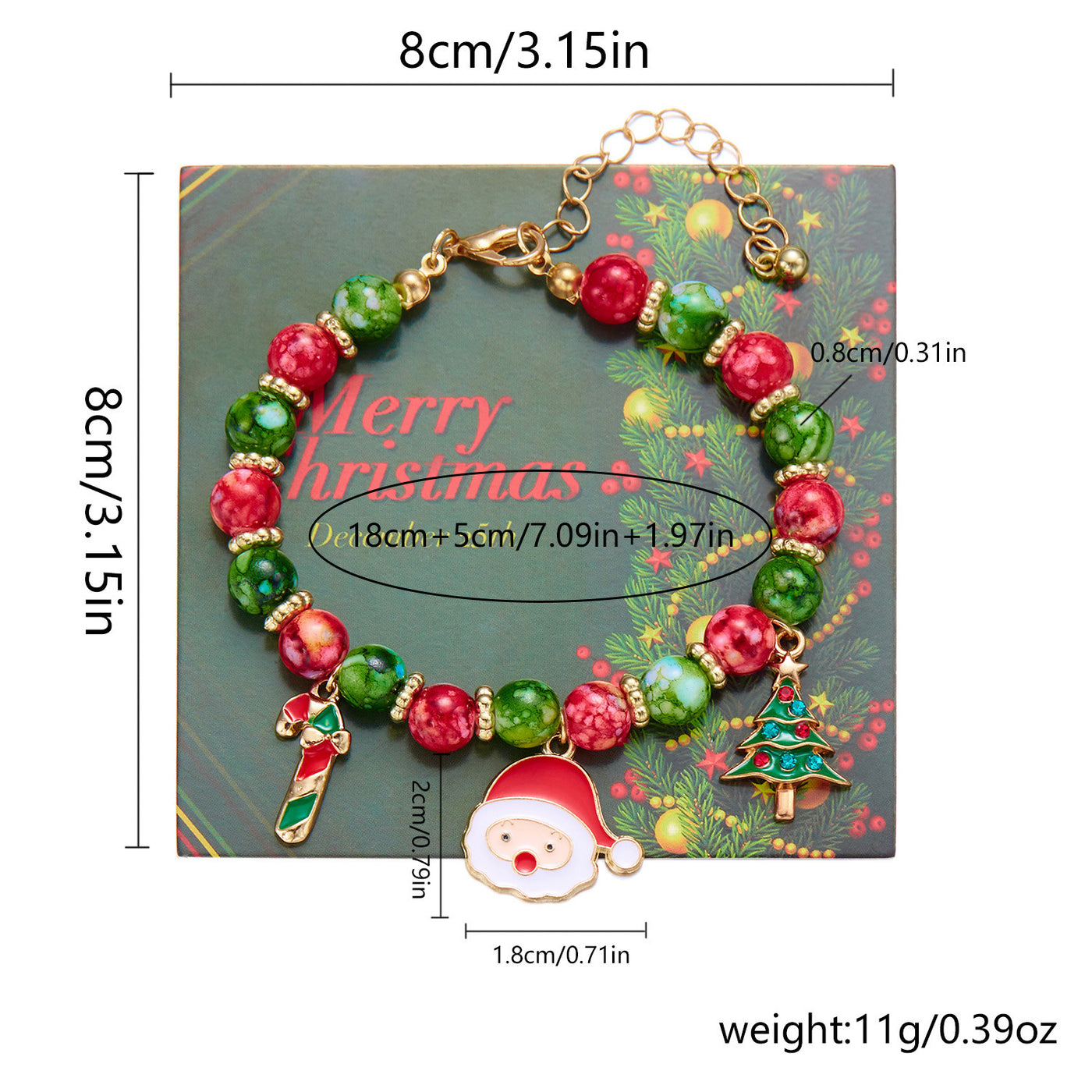 Christmas Bracelet Stylish Pendant Women's