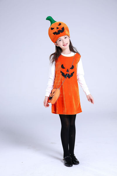 Children's Halloween costume girls pumpkin costume