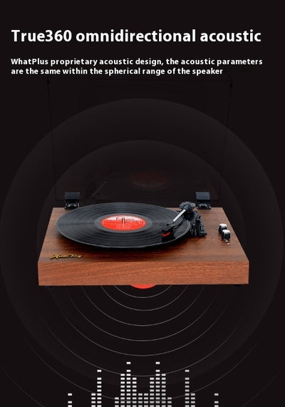 Vinyl Record Player Retro Bluetooth Audio Integrated Old-fashioned Phonograph Disc Piezoelectric Pickup