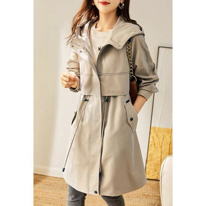 Women's Spring And Autumn Windbreaker Korean Fashion Overcoat