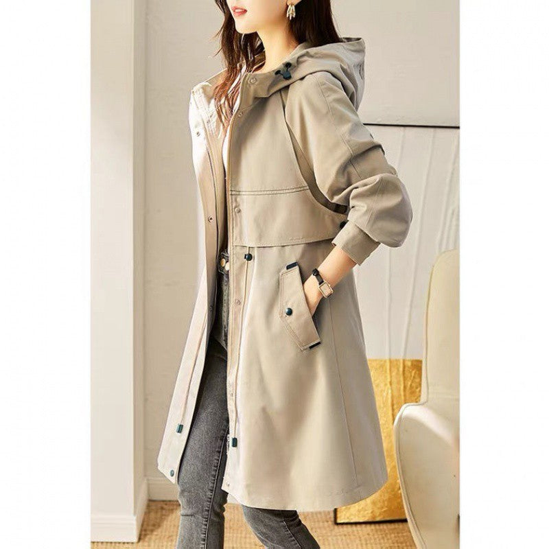 Women's Spring And Autumn Windbreaker Korean Fashion Overcoat