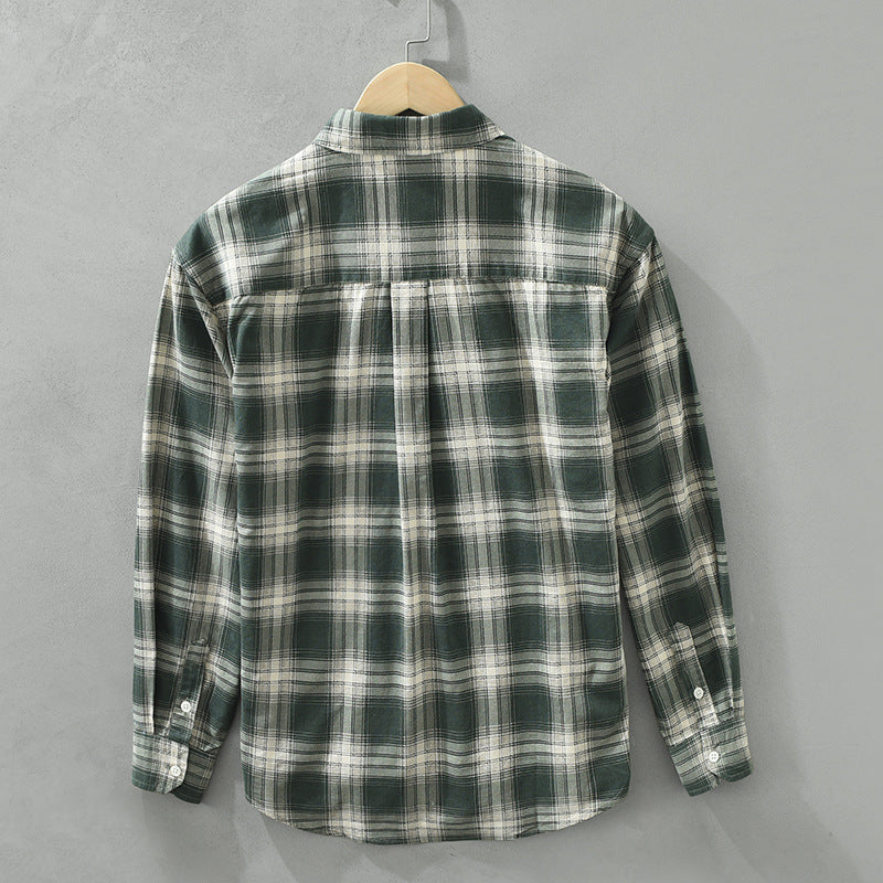 Artistic All-match Loose Comfortable Casual Plaid Long Sleeve Shirt